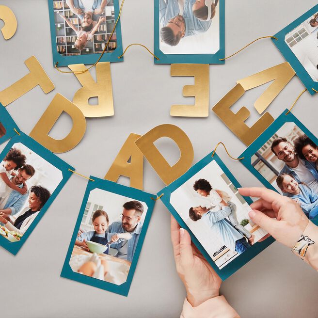 Best Dad Ever Photo Card Banner 3m