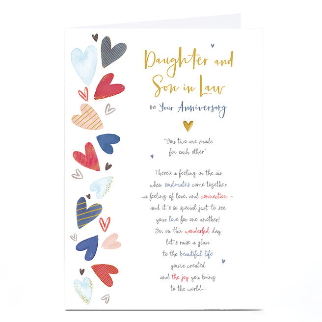 Anniversary Card - Made For Each Other, Daughter and Son in Law