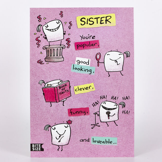 Signature Collection Birthday Card - Sister Popular