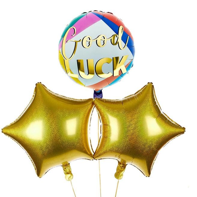 Good Luck Balloon Bouquet - DELIVERED INFLATED!