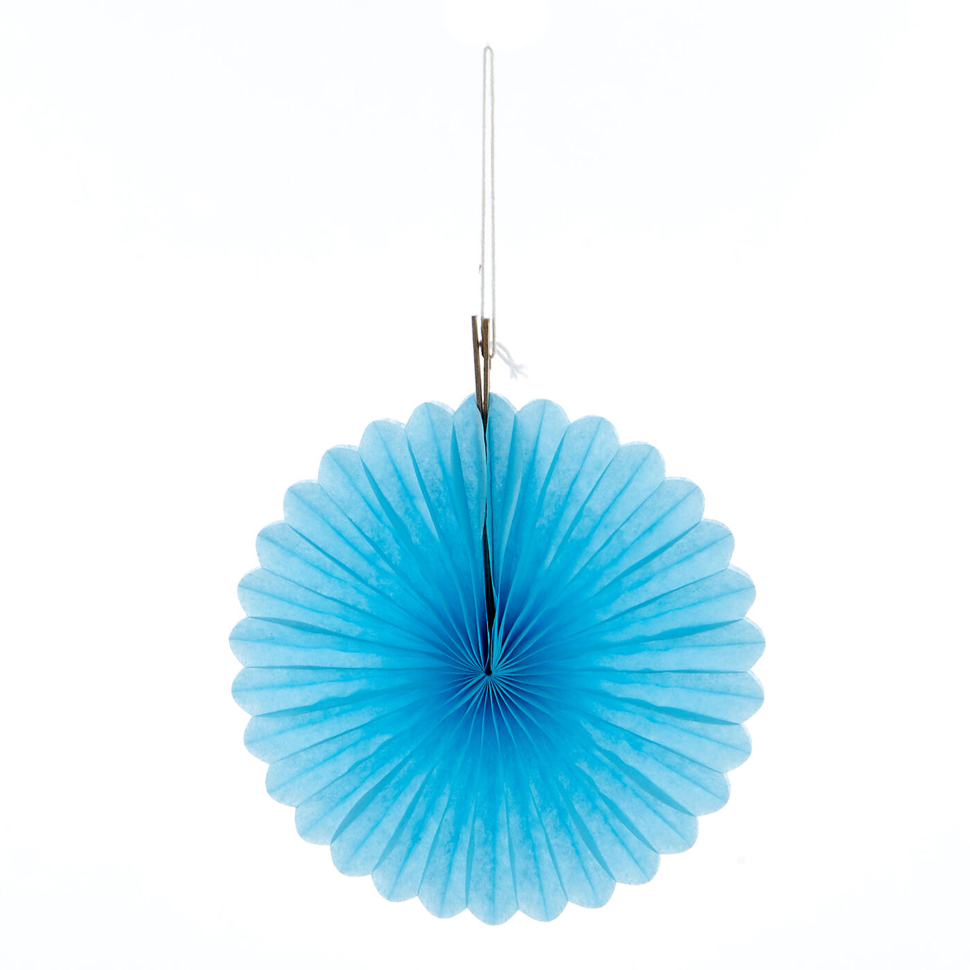 Buy Mini Decorative Tissue Paper Fans Powder Blue (Pack of 3) for GBP