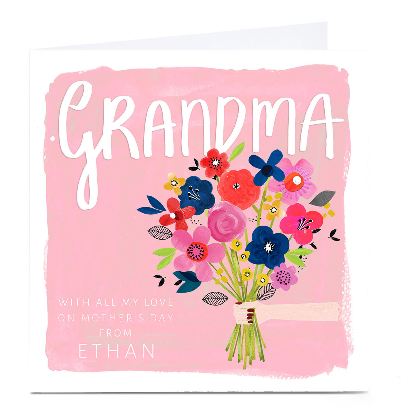 Buy Personalised Kerry Spurling Mother's Day Card Grandma, Flowers