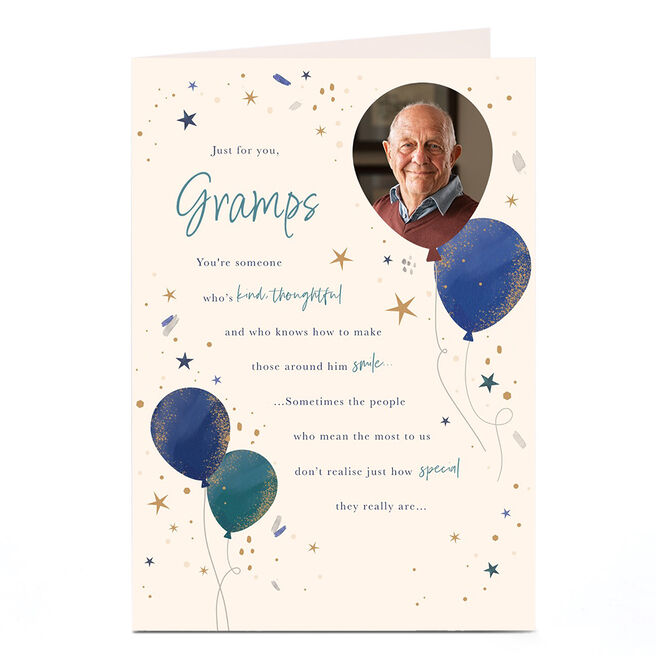 Photo Birthday Card - Just How Special, Gramps