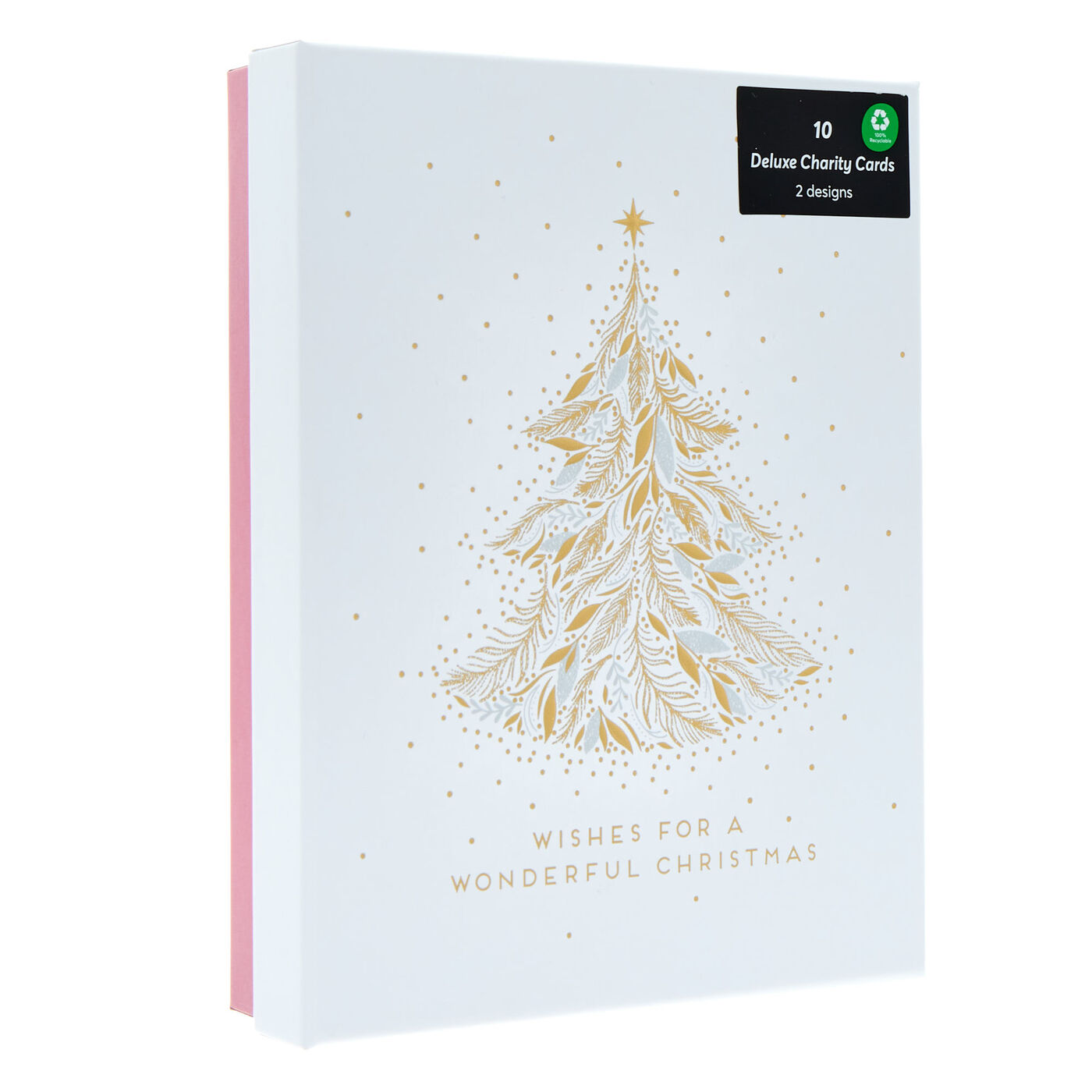 Buy 10 Deluxe Boxed Charity Christmas Cards - Wreath & tree (2 Designs ...