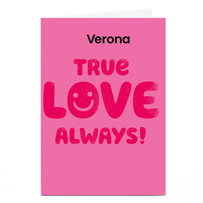 Personalised Hello Munki Valentine's Day Card - True Love Always