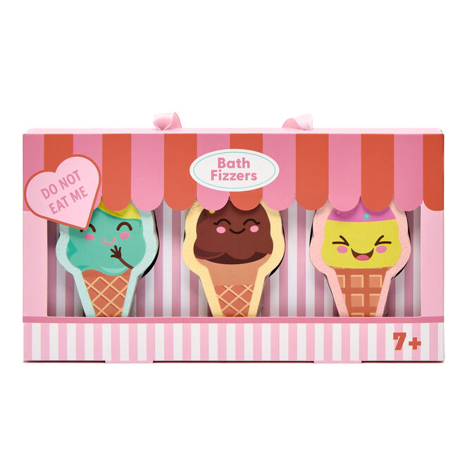 Ice Cream Bath Fizzers - Set of 3