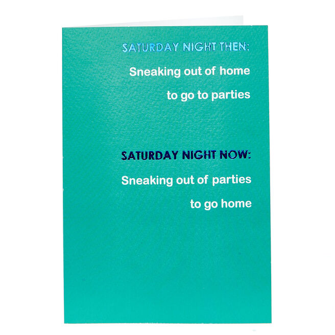 Any Occasion Card - Saturday Night Then & Now