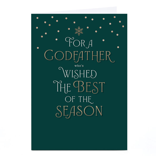 Christmas Card - Wished The Best, Godfather
