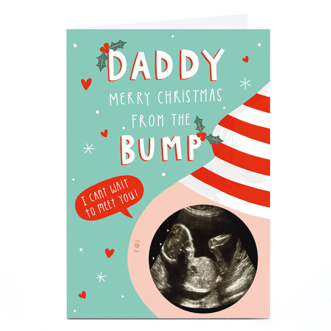 Photo Jess Moorhouse Christmas Card - Daddy Merry Christmas From The Bump