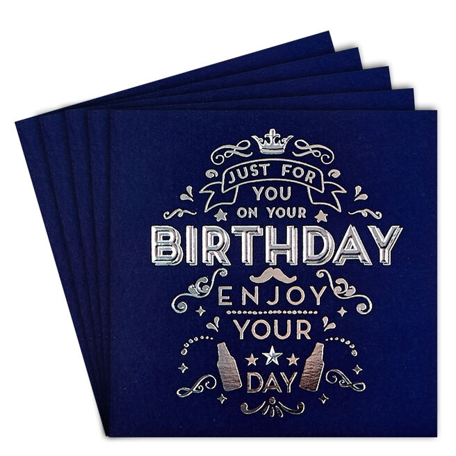12 Birthday Cards - Enjoy Your Day