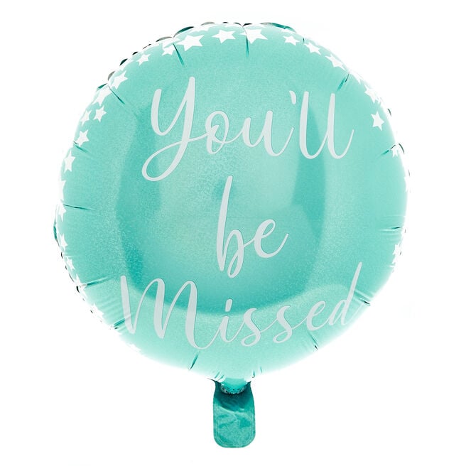 18-Inch You'll Be Missed Foil Helium Balloon