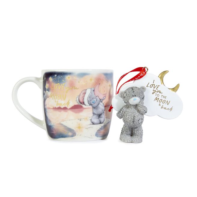Tatty Teddy Love You To The Moon & Back Mug & Ornament Set