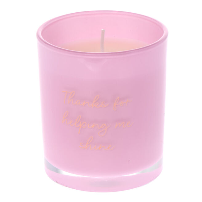 Thanks For Helping Me Shine Vanilla Scented Candle