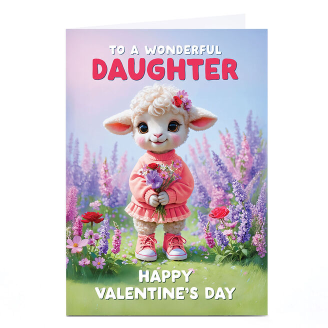 Valentine's Day Card - Wonderful Daughter, Happy Valentine's Day