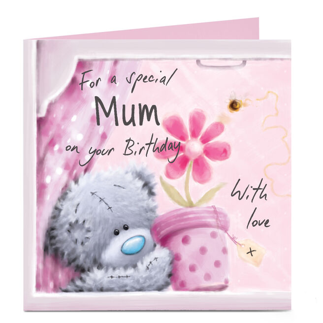 Personalised Tatty Teddy Birthday Card - For a Special Mum