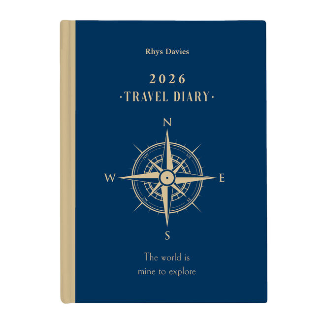 Personalised Diary - Compass Travel Diary