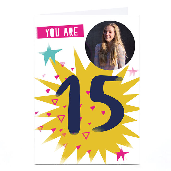 Photo Hello Munki Birthday Card - Age 15