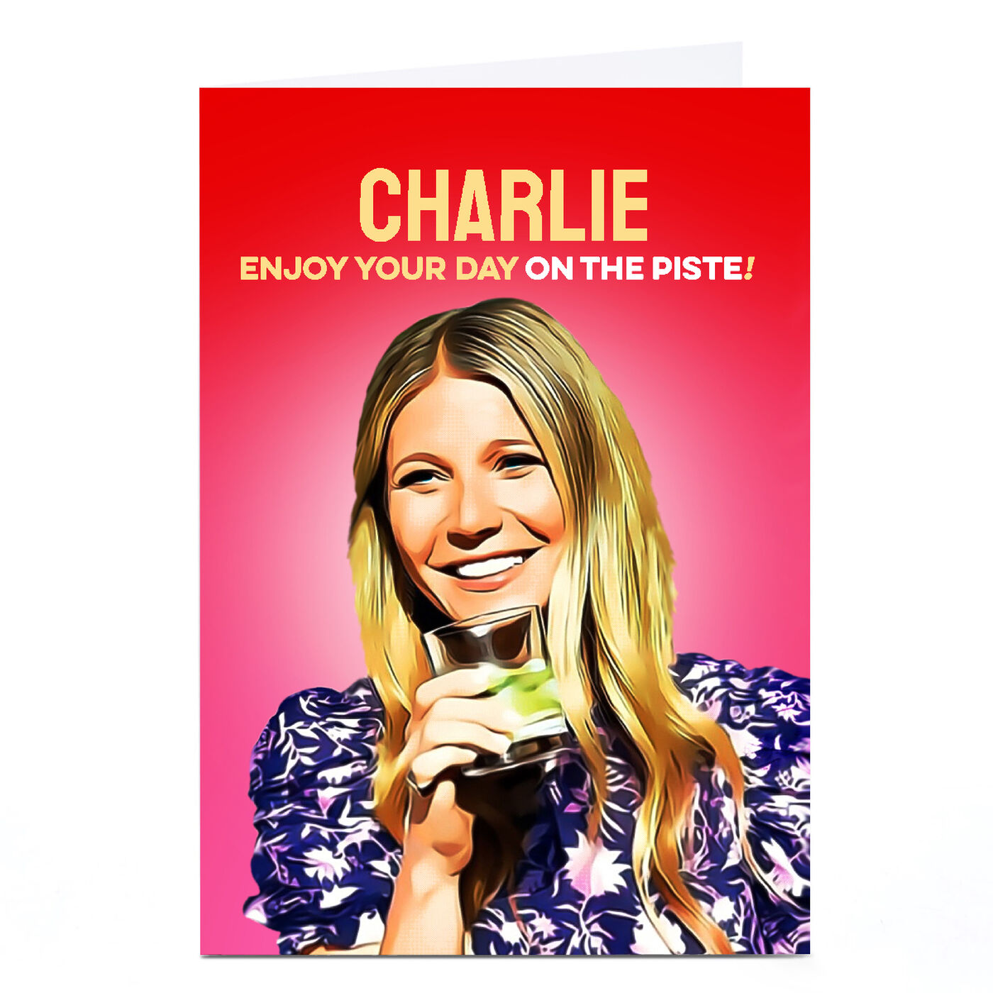 Buy Personalised PG Quips Card - Enjoy Your Day on the Piste for GBP 2. ...