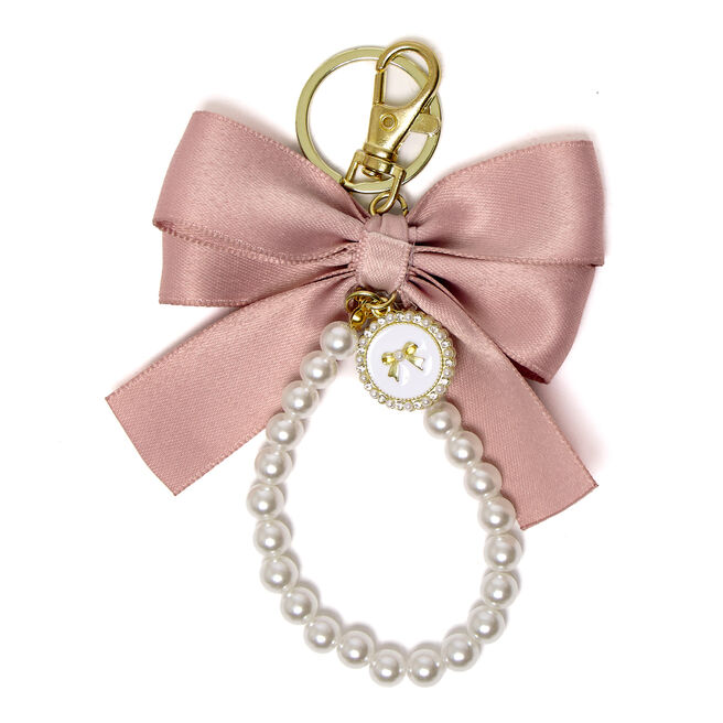 Bow & Pearls Bag Charm