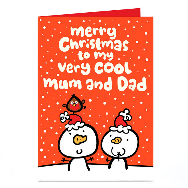 Personalised Fruitloops Christmas Card - Cool Mum and Dad 