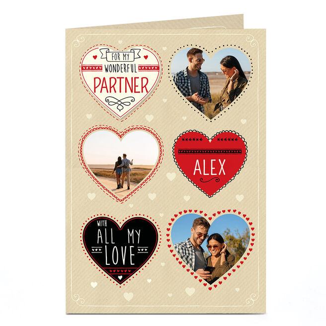 Photo Card - Wonderful Partner, With All My Love