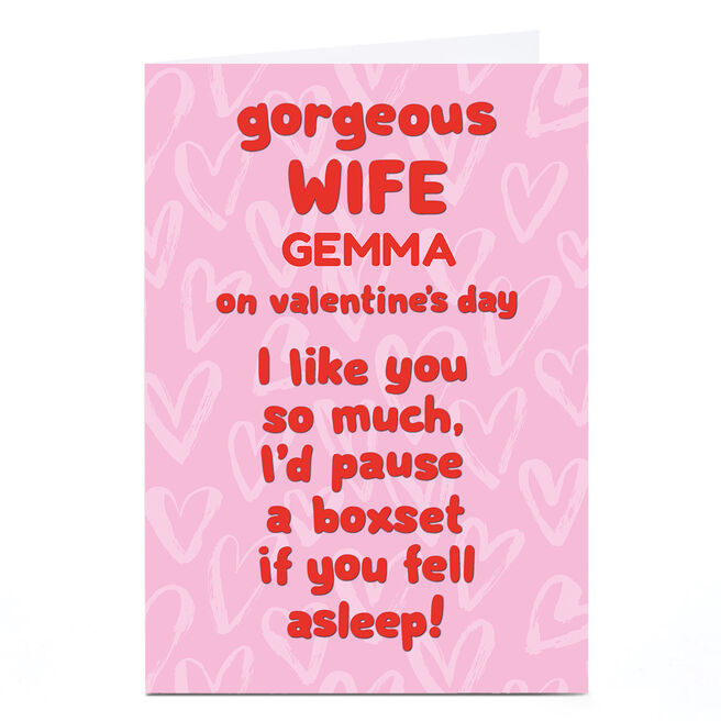 Personalised Shout! Valentine's Day Card - Wife Boxset