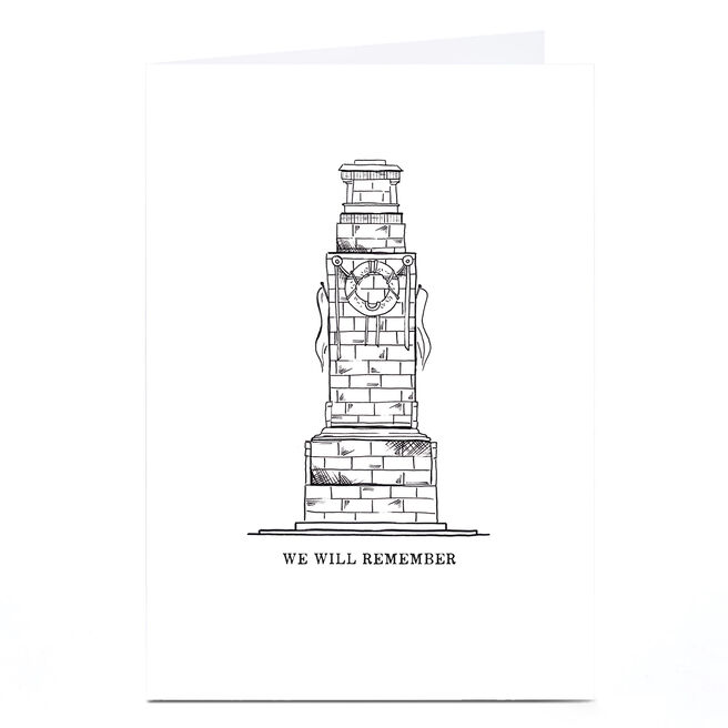 Personalised Remembrance Sunday Card - Cenotaph