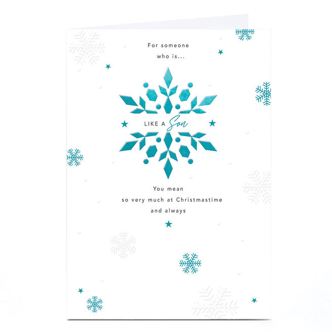 Christmas Card - For Someone Who Is Like A Son