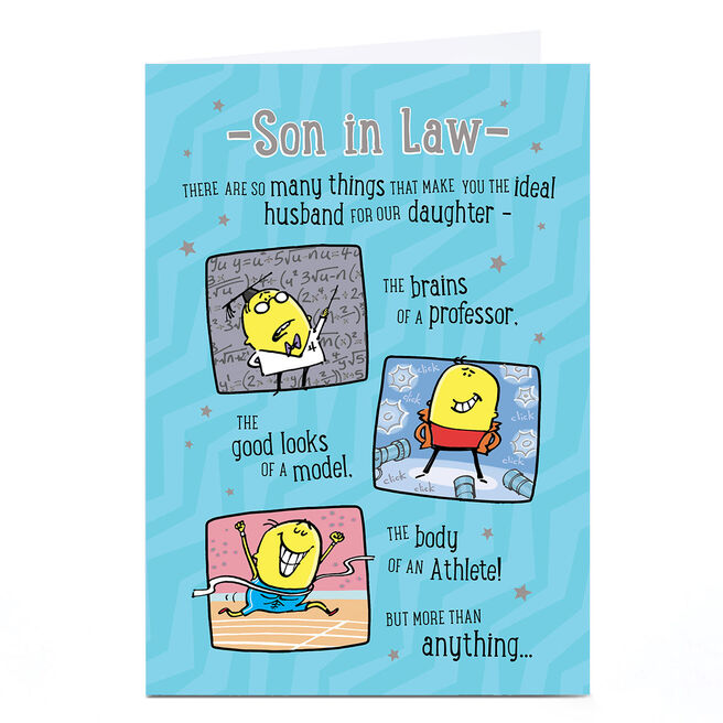 Personalised Birthday Card - The Ideal Husband For Our Daughter, Son-in-Law