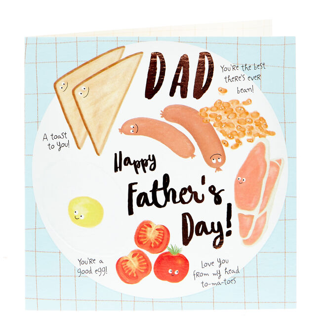 Father's Day Card - Dad, Fried Breakfast