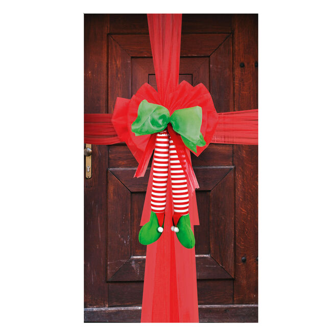 Christmas Elf Door Bow