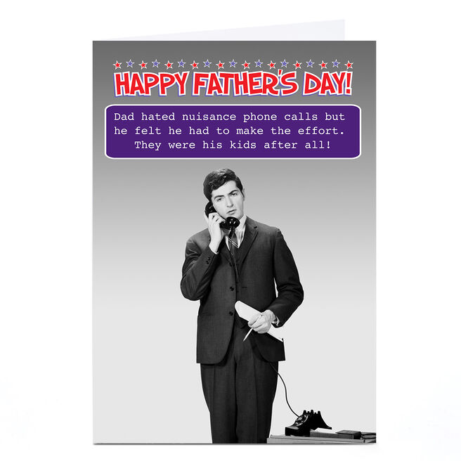 Personalised Father's Day Card - Nuisance Calls