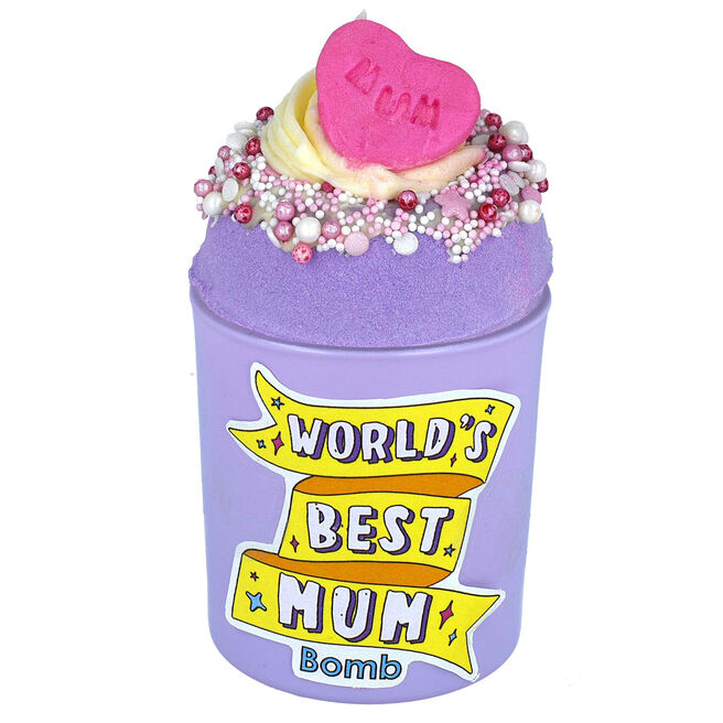 Bomb Cosmetics World's Best Mum Glow Up Bath Bomb & Candle Duo