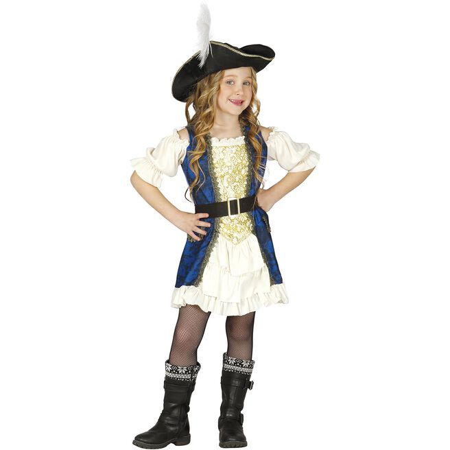 Girl Captain Children's Fancy Dress Costume
