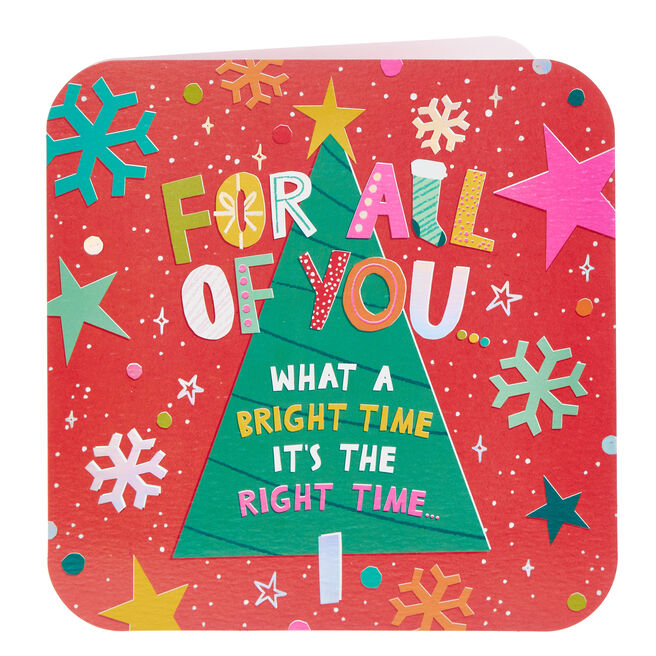 Platinum For All Of You Bright Time Christmas Card