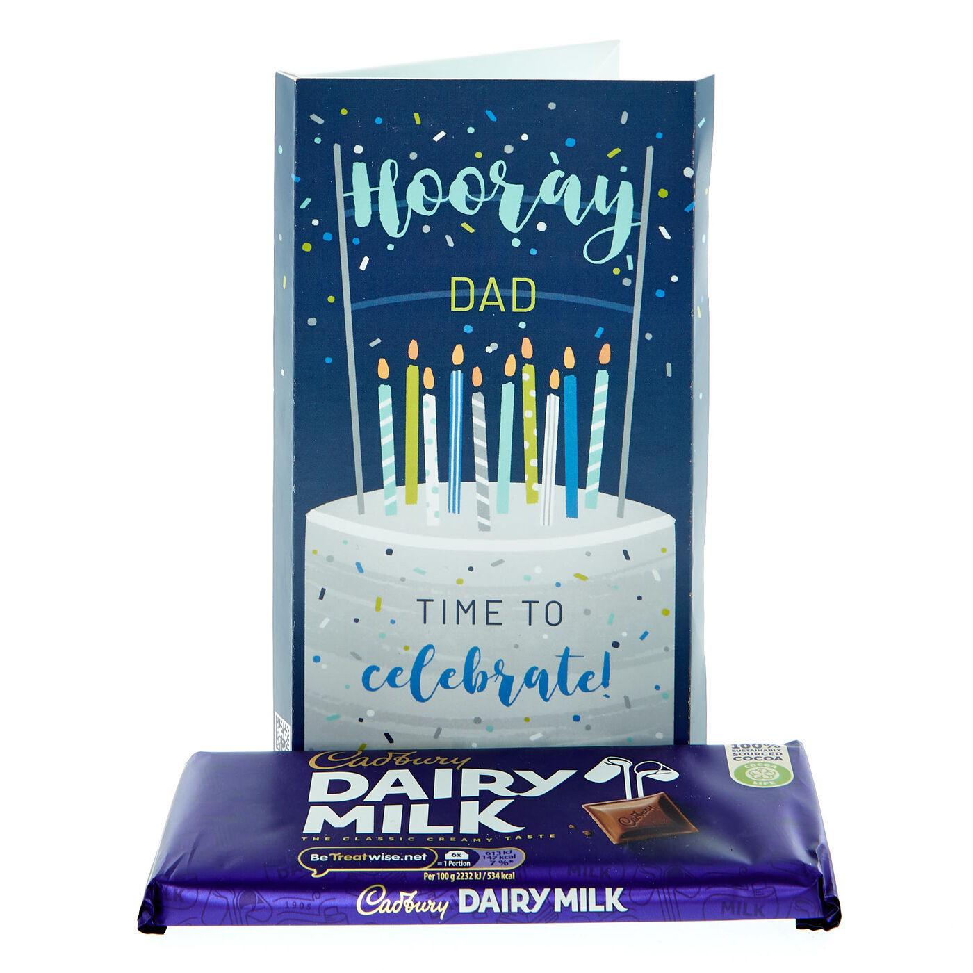 Buy Time To Celebrate Cadbury Dairy Milk Chocolate Birthday Card (110g