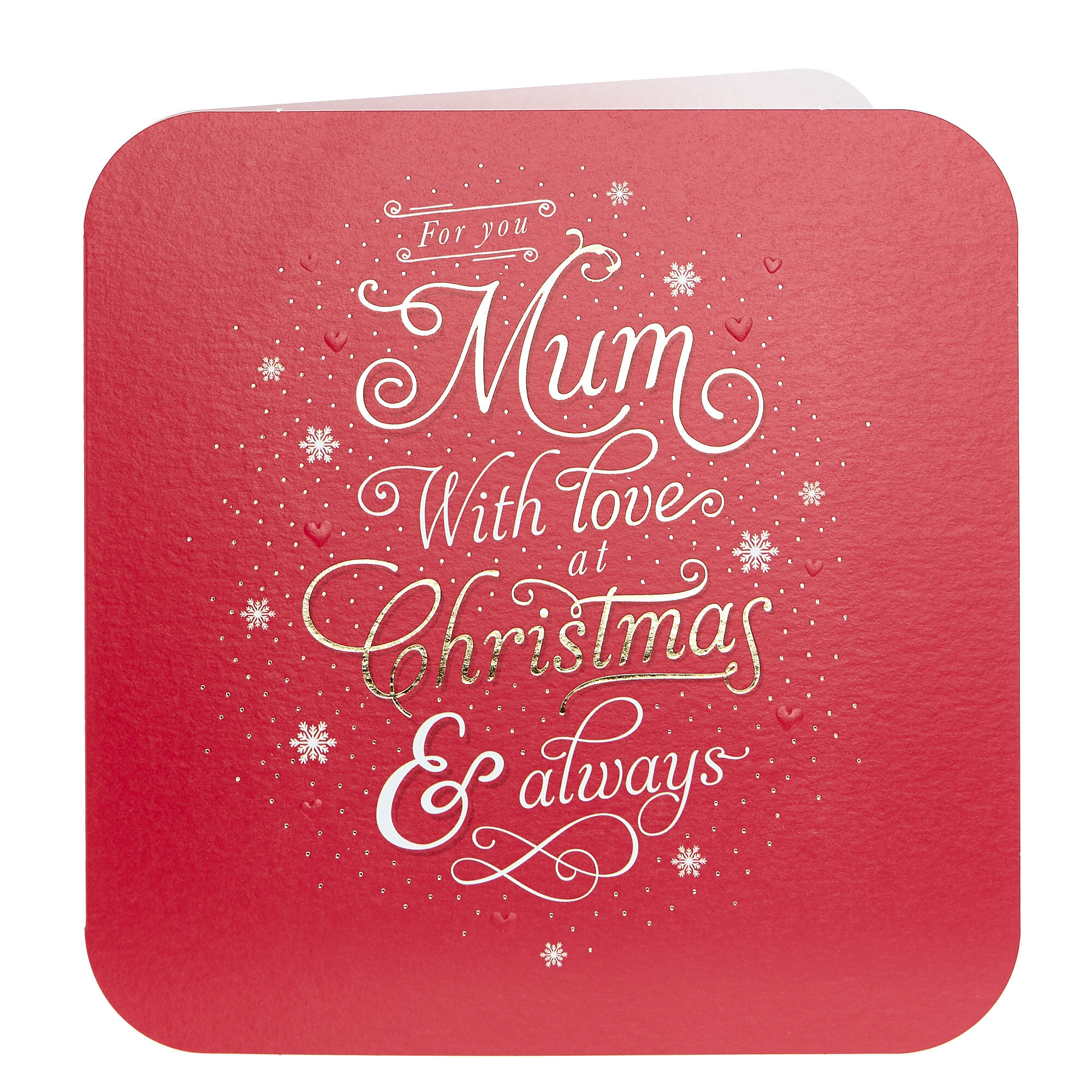 Wonderful Mum At Christmas Greeting Card Blank Inside - UK