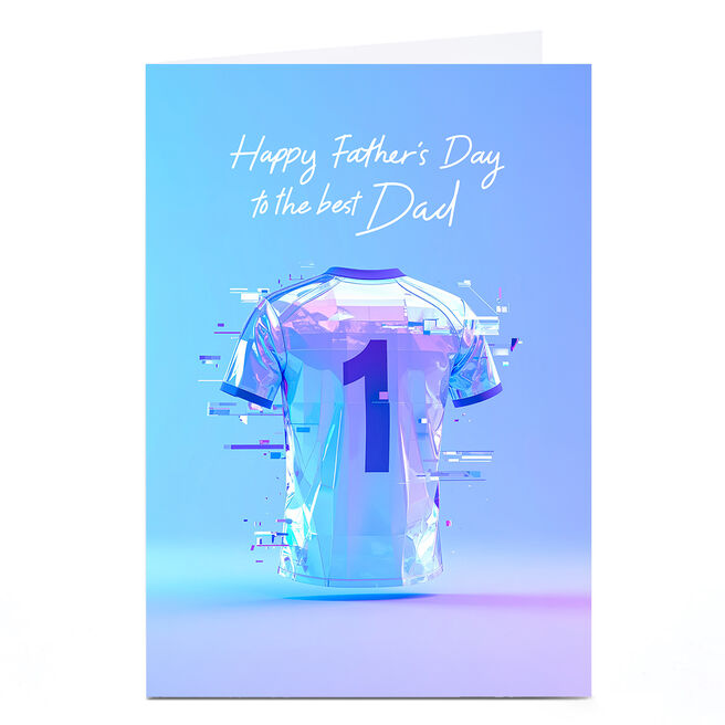 Father's Day Card - Best Dad Football Shirt