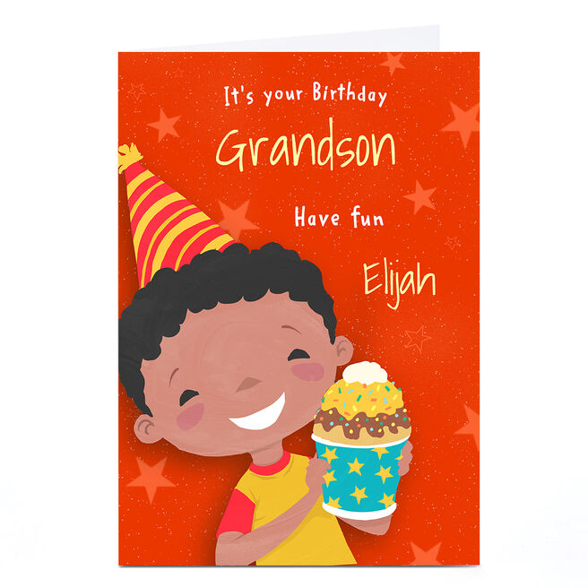 Personalised Birthday Card - It's Your Birthday, Grandson