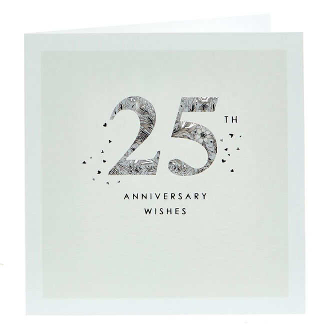 25th Wedding Anniversary Card - 25th Anniversary Wishes 