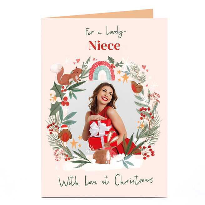 Personalised Christmas Photo Card - With love at Christmas