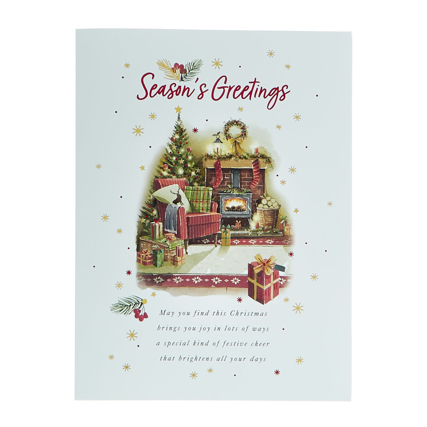 Buy 10 Deluxe Charity Boxed Christmas Cards - Fireplace & Door (2 ...