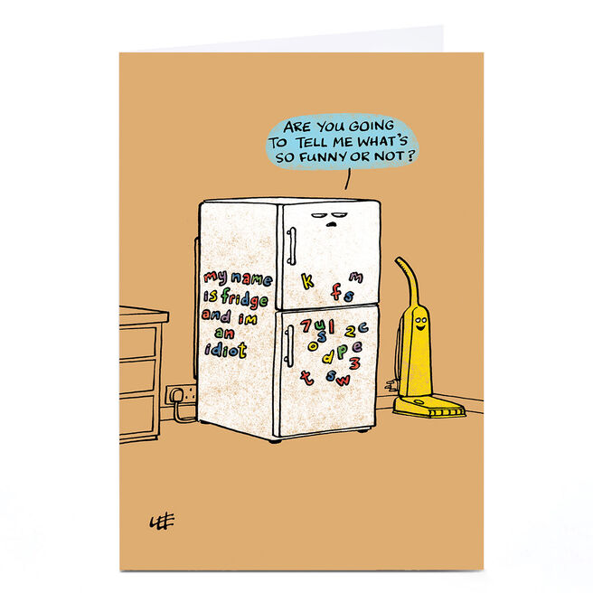 Personalised Lee Fearnley Card - What's So Funny? 
