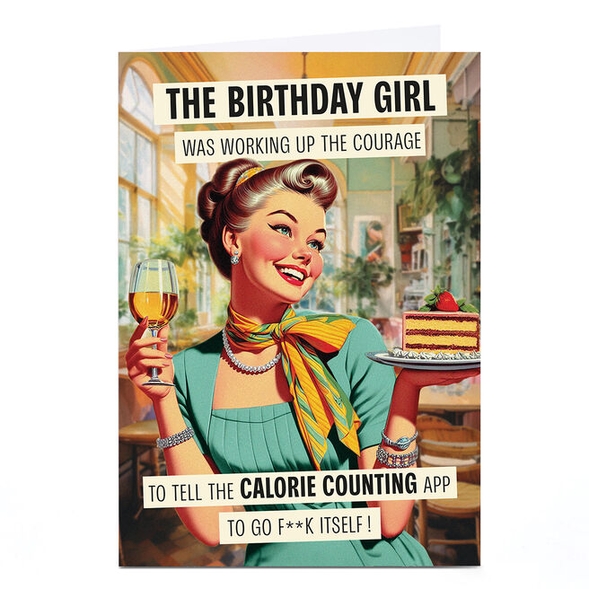 Personalised Birthday Card - Calorie Counting App