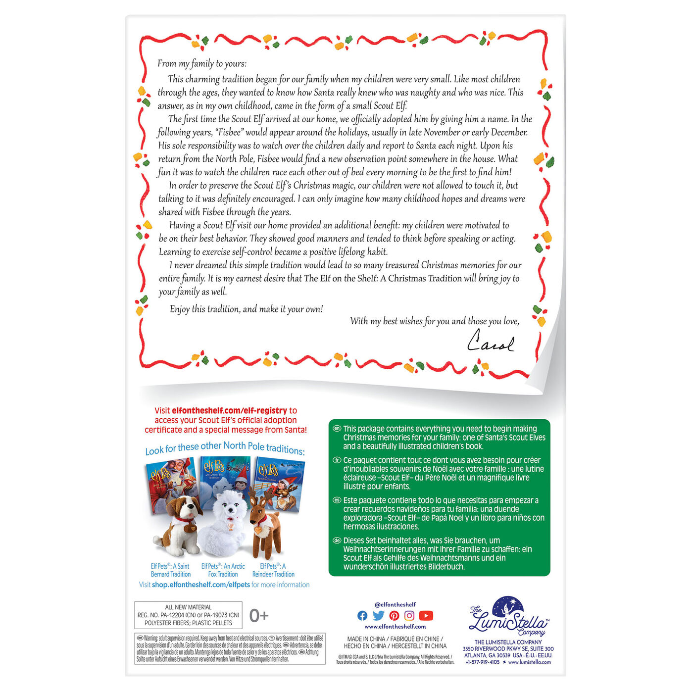 Buy The Elf on the Shelf Christmas Tradition Girl for GBP 17.46