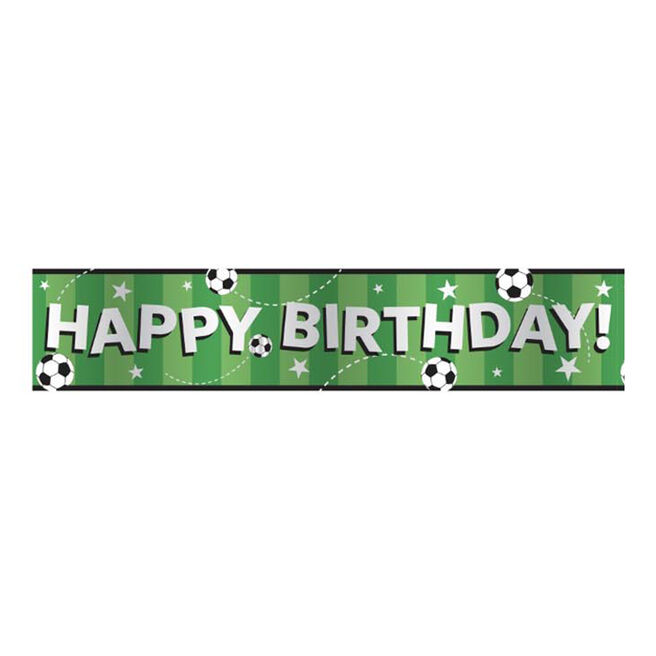 Football Happy Birthday Banner