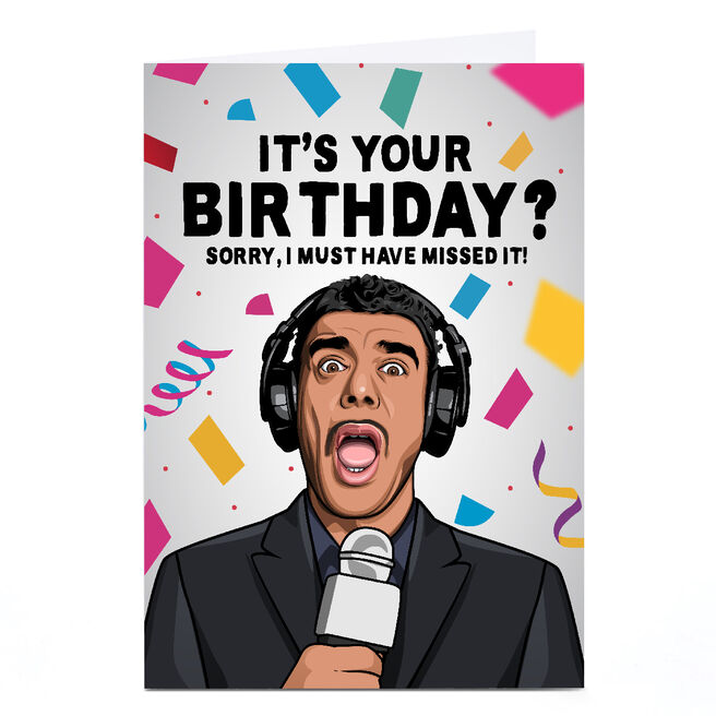 Personalised All Things Banter Birthday Card - Must Have Missed It