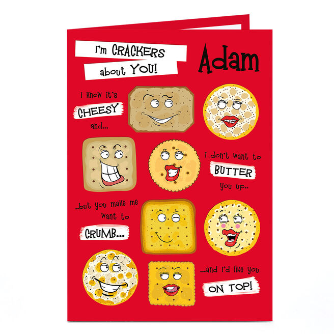 Personalised Card - I'm Crackers About You