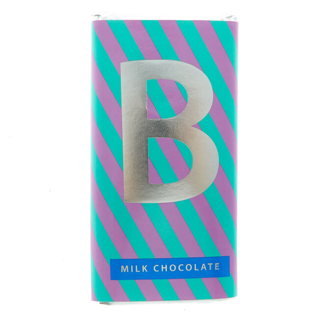 Letter B Milk Chocolate Bar