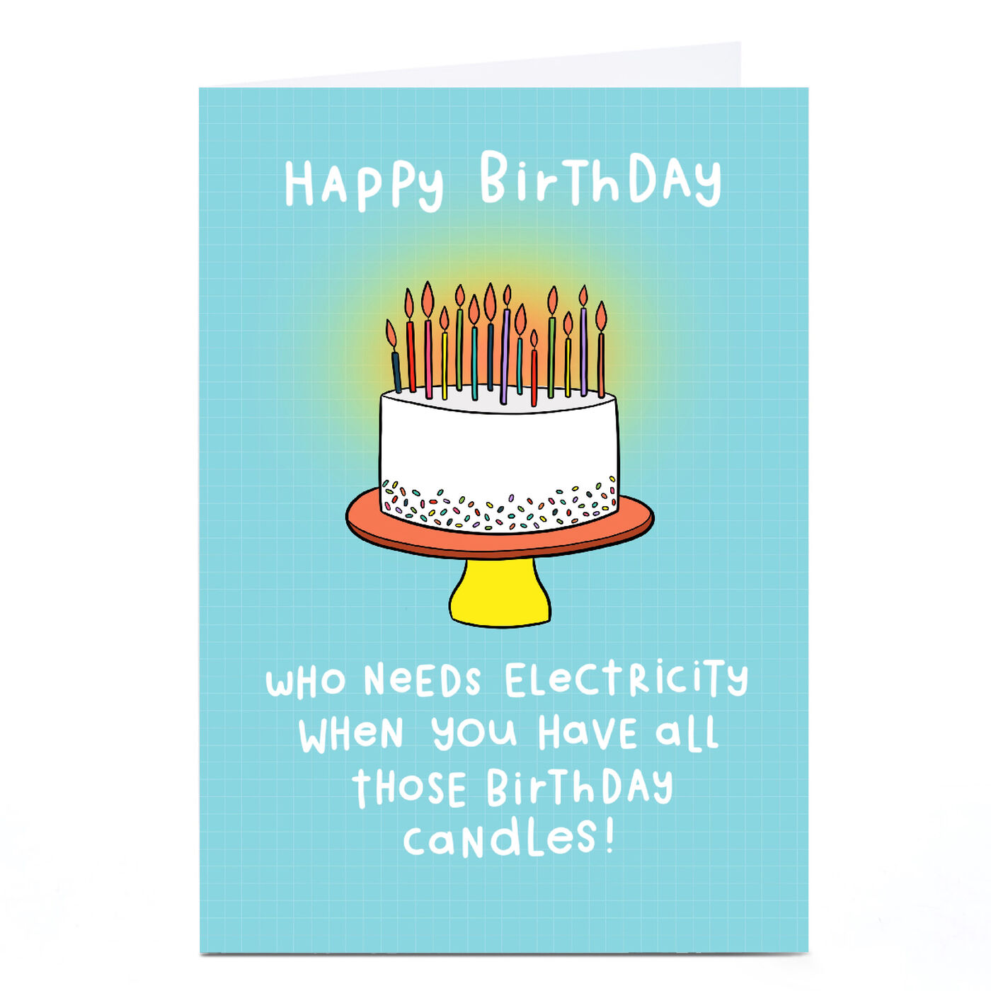 Buy Personalised Jess Moorhouse Birthday Card Birthday Candles for